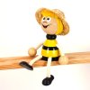 bee wooden sitting figure