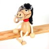 horse wooden bouncing figure