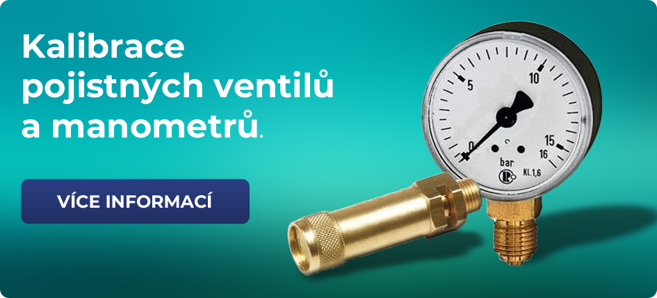 Kalibrace pojistných ventilů