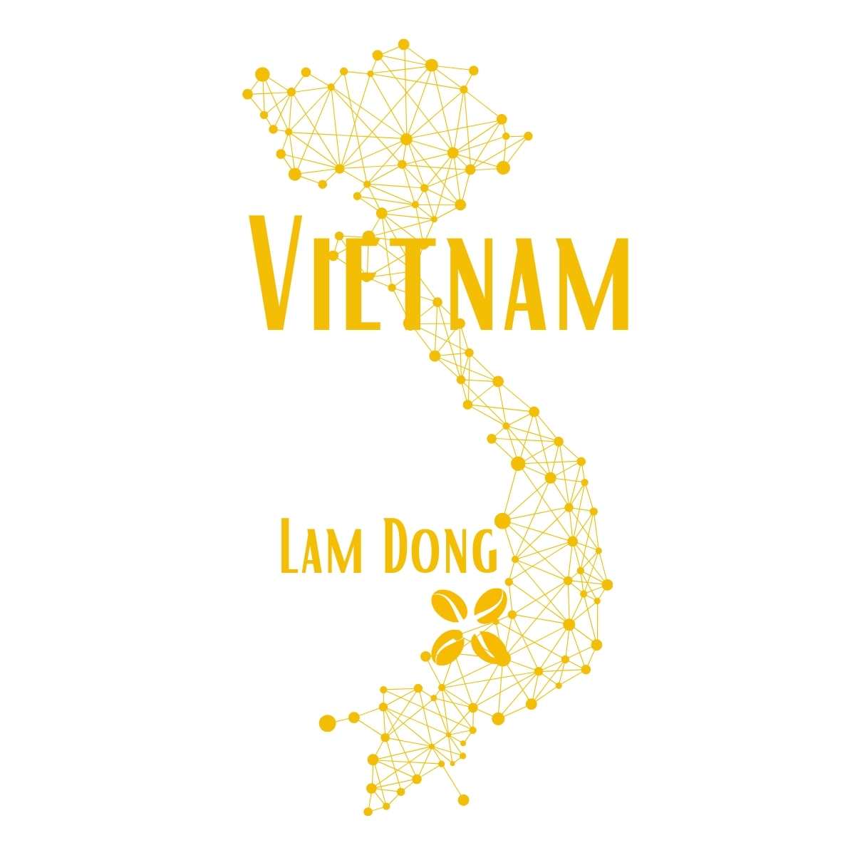 Mapa vietnam arabica