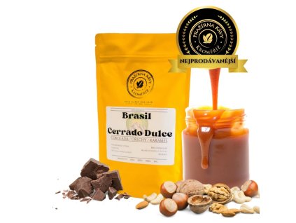 Brazílie Cerrado Dulce (Kávu dodat jako zrnko, Množství kávy 100g)