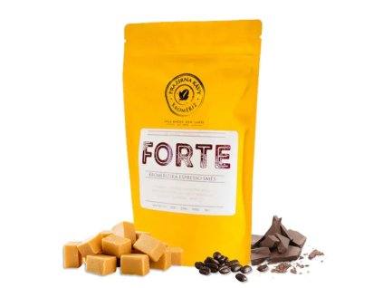 Espresso směs CAFFÉ FORTE – směs arabica & robusta 80/20 (Kávu dodat jako zrnko, Množství kávy 100g)