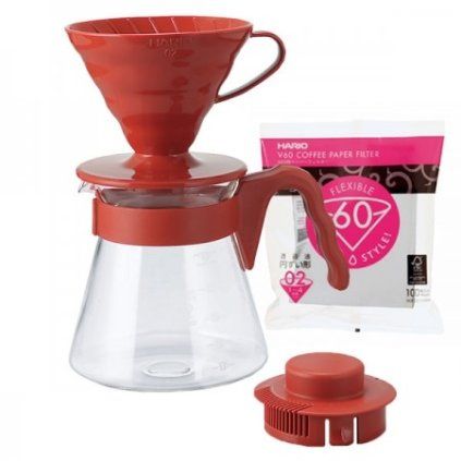 vyr 474 pour over kit cerveny dripper sada