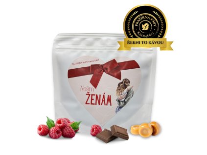 Našim ženám – limitovaná edice kávy ke Dni žen, 150g (Kávu dodat jako zrnko)