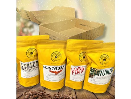 Pražená káva – Napříč Afrikou – Ethiopie, Zambie, Kenya, Burundi (Kávu dodat jako zrnko)