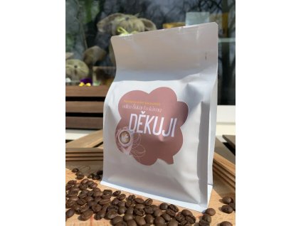 Řekni to kávou - DĚKUJI 250 g (Kávu dodat jako zrnko, Množství kávy 250g)
