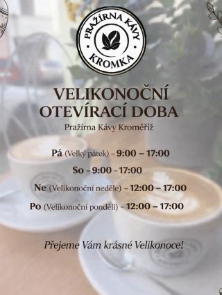 Velikonoční otevírací doba! Přejeme krásné Velikonoce.🐣