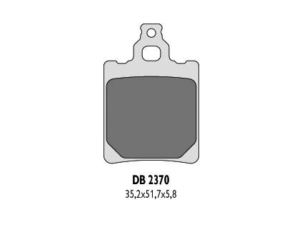 Brzdové destičky Delta Braking DB 2370 MX-D, KTM SX 65 (00-03)