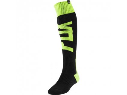 Podkolenky FOX FRI THICK SOCK - FYCE MX20, Žlutá fluo