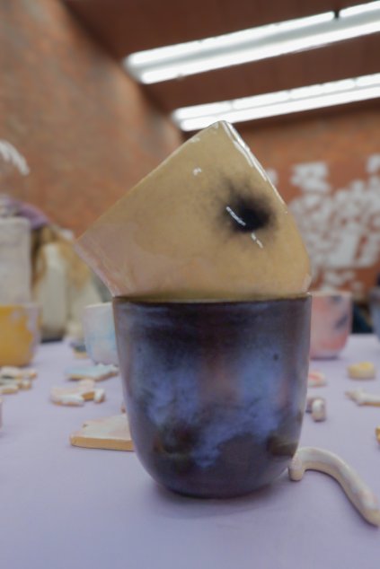 Set designových šálků Jin & Jang | 2ks tenkostěnné keramiky 180 ml | krosha atelier