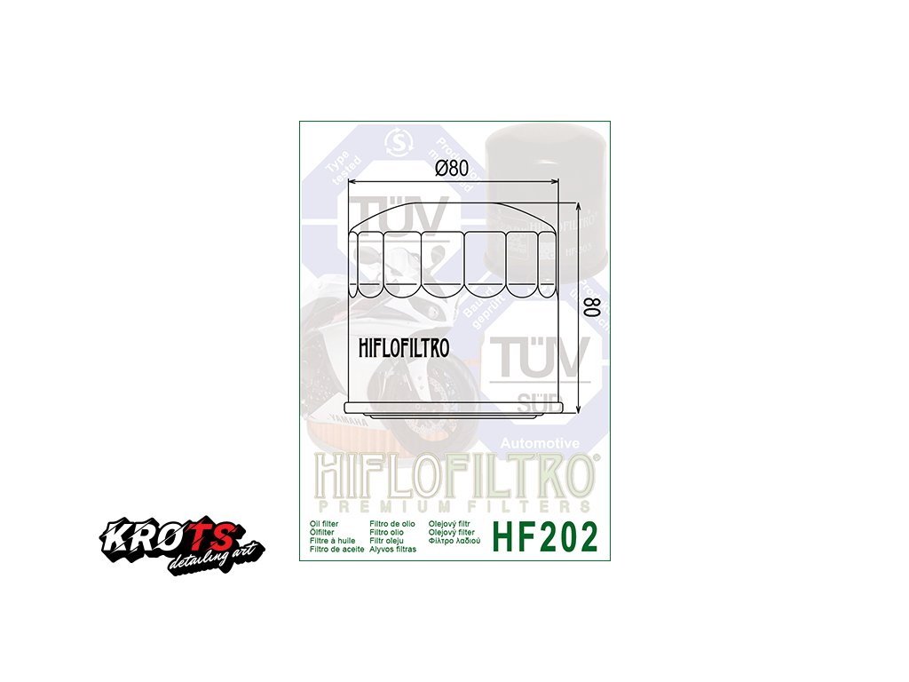 Olejový filtr HF202