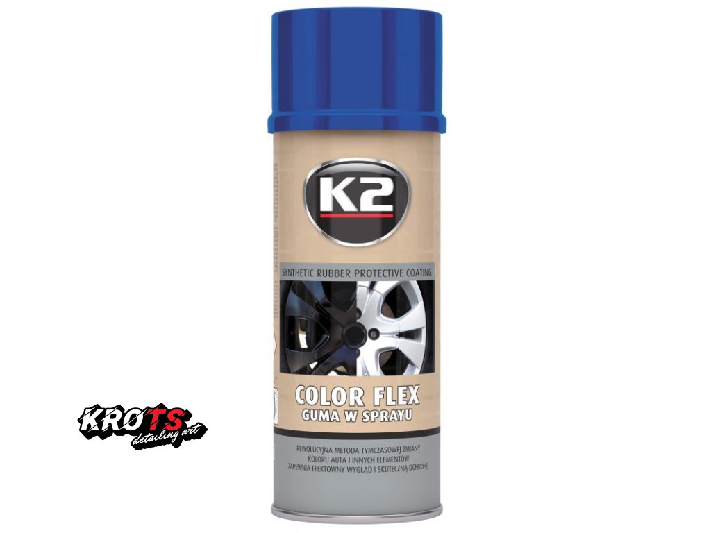 K2 COLOR FLEX 400 ml modrá ochranný nátěr ze syntetického kaučuku L343NP