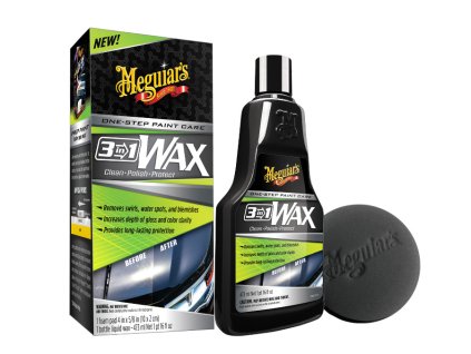 Meguiar's 3-in-1 Wax - leštěnka s voskem 3 v 1, 473 ml