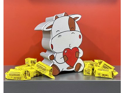 Dárkový box Kráva + 350g krowek