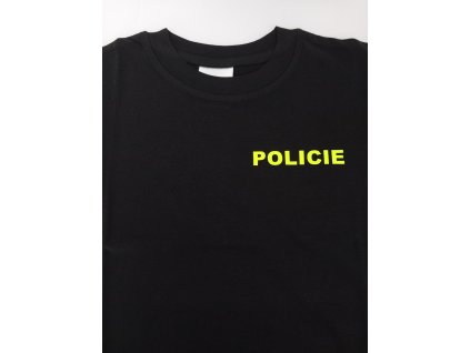 Tričko dětské POLICIE černé