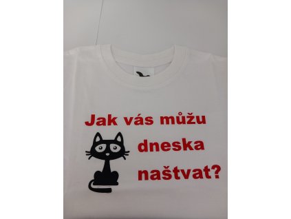 Tričko dětské Umění naštvat bílé