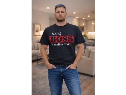 Pánské vtipné tričko BOSS