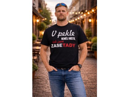 Pánské vtipné tričko B PEKLO