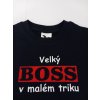 Tričko dětské  BOSS modré
