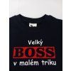 Tričko dětské 4 BOSS modré