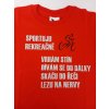 Tričko dětské SPORTUJI červené