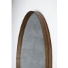 Okrúhle zrkadlo v orechovom ráme Walnut