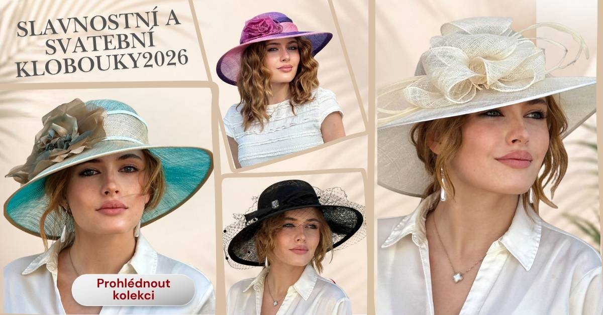 Dámské svatební a slavnostní klobouky. Ručně tvořené elegantní klobouky.