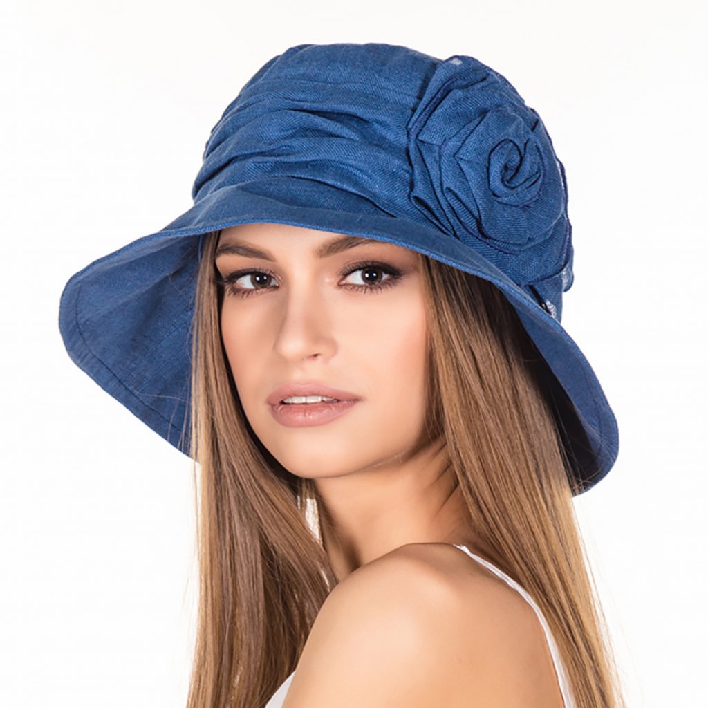 Dámský letní klobouk Krumlovanka 403401 modrý
