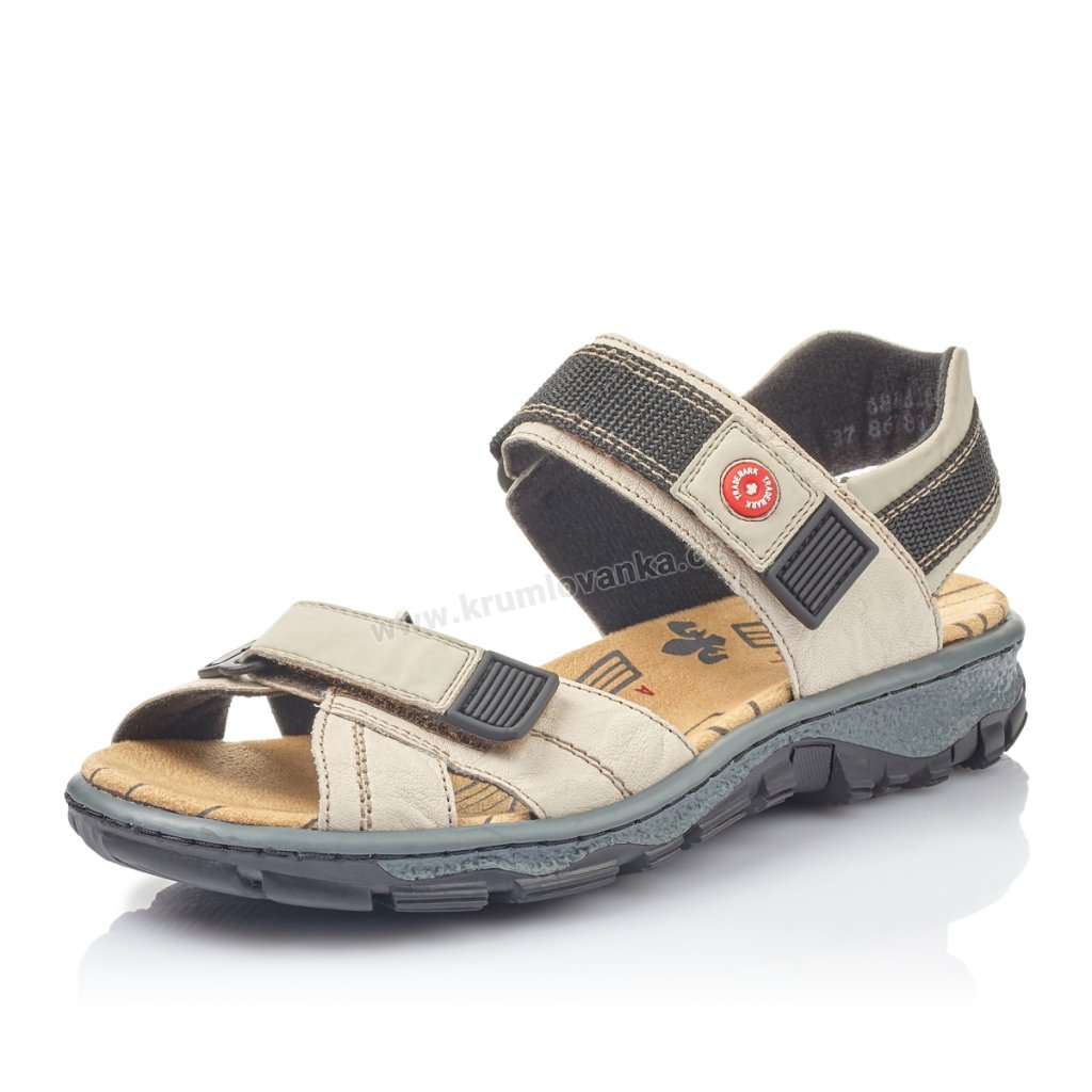 Dámské sandály RIEKER 68851-60 béžové - Krumlovanka