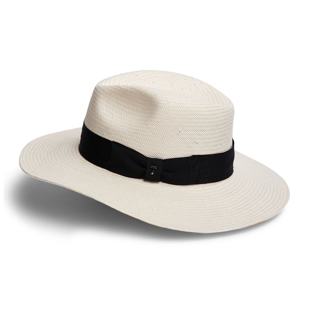 Slaměný klobouk TONAK Fedora Monako 36032 INVORY