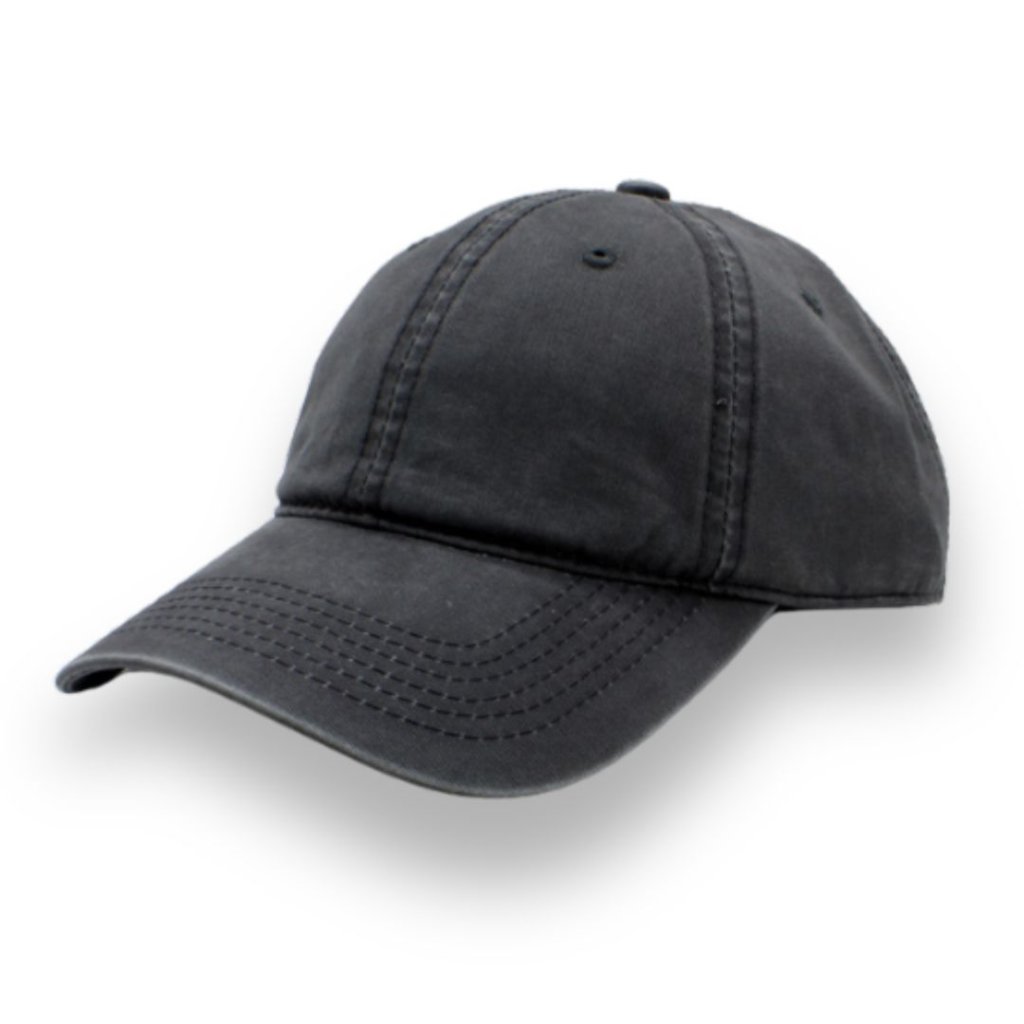 Bavlněná kšiltovka vintage washed cotton - 100% sepraná bavlna antracitová P-15263