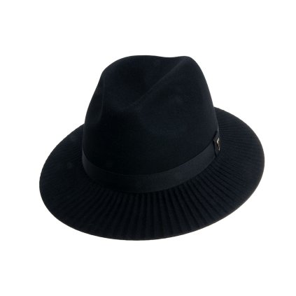 Plstěný klobouk TONAK Fedora Esprite Vertical 12774/18 černý Q 9040