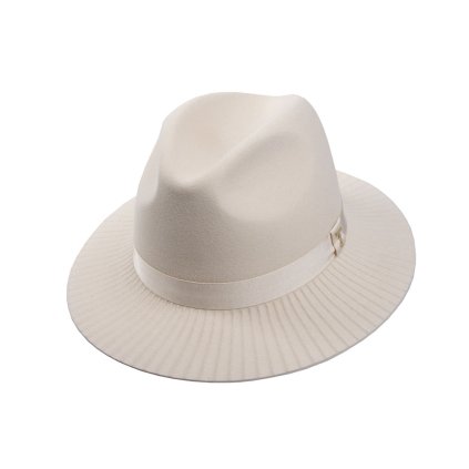 Plstěný klobouk TONAK Fedora Esprite Vertical 12774/18 béžový Q 7037