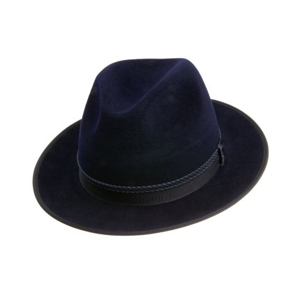Plstěný klobouk TONAK Fedora Uomo Profilo 12791/18 tmavě modrý Q 3333