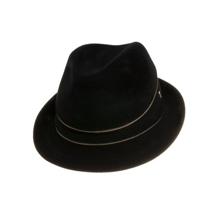 Plstěný klobouk Trilby Uomo 12757/18 černý Q 9040