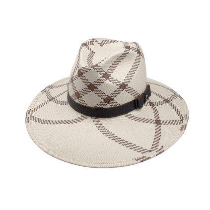 Letní klobouk TONAK Fedora Claudie 35024 bílý