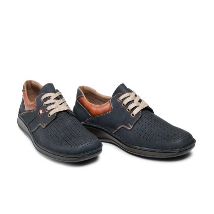 Pánské polobotky RIEKER 05207-14 modré