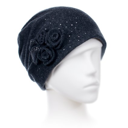 Dámská čepice W-0079/693 antracitová