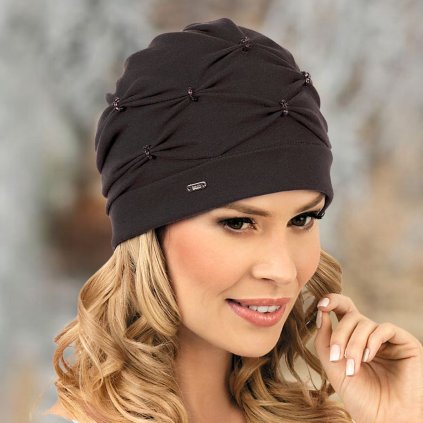 Dámská čepice W-0120/C009 černá