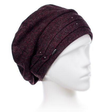 Dámská čepice Krumlovanka W-0133/Z5N bordó