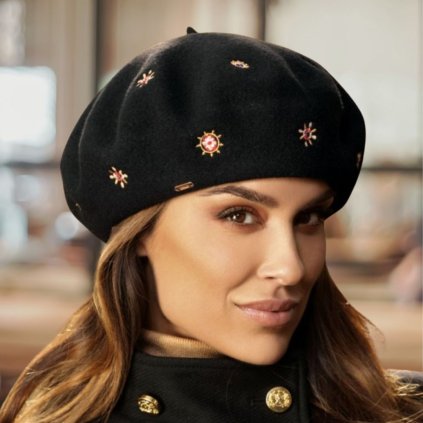 Dámský baret W-0332/018 černý