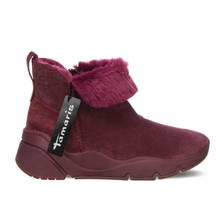 Dámské polokozačky TAMARIS 1-26402-21 vínová