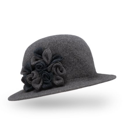 Dámský vlněný klobouk W-0508/844 antracitově šedýzamit 844