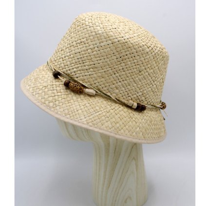Letní dámský klobouk Bucket z trávy Paglia P-0005