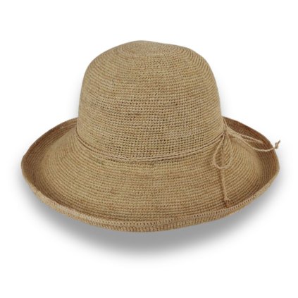 Letní klobouk z rafie BUCKET DÁMSKÝ Fa-40107 natural-nf