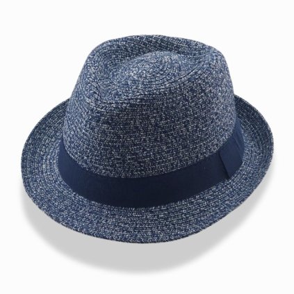 Modrý letní klobouk  Trilby 40032