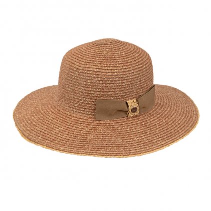 Letní dámský klobouk - cihlová melange Ba-30235468-120