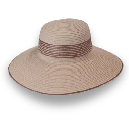 Dámský letní klobouk Big Brim 23106 starorůžový