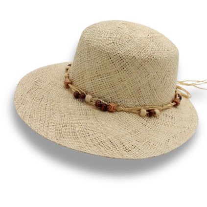 Letní dámský klobouček z trávy Paglia - slaměný kšilt P-2521007G
