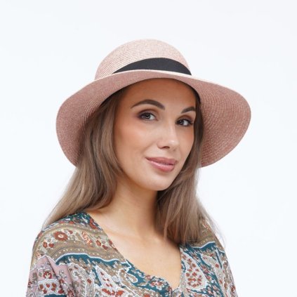 Dámský letní nemačkavý klobouk Cloche P-12628 více barev